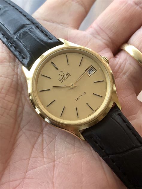 antique omega quartz watches|omega de ville quartz price.